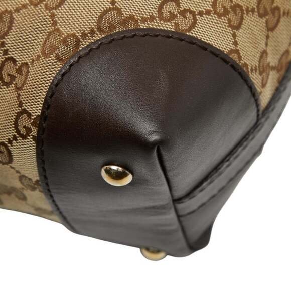 GUCCI Authentic Cream Leather Shoulder Bag - Picture 6 of 10